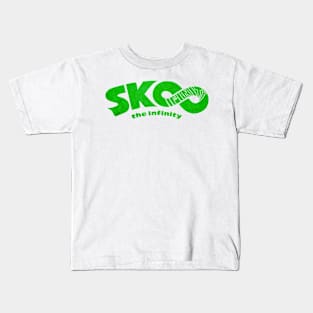 Rusty SK8 Logo (Green) Kids T-Shirt